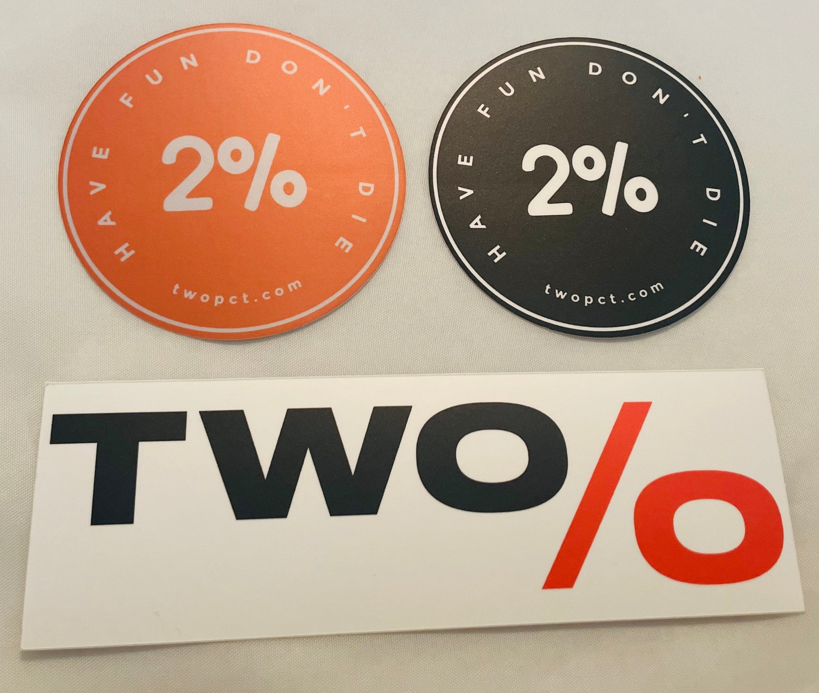 2% Sticker Trio